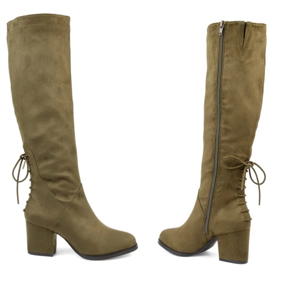 KNEE-HIGH BOOTS IN X-WIDE CALF - Picture 1 of 10